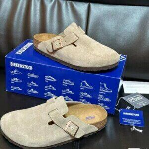 Birkenstock Boston Suede Taupe
